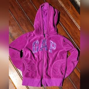 GAP Kids Magenta Fleece Hoodie Jacket